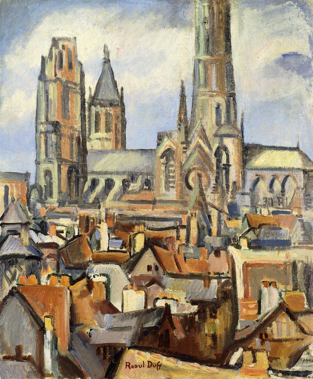 The Roofs of Rouen by Raoul Dufy