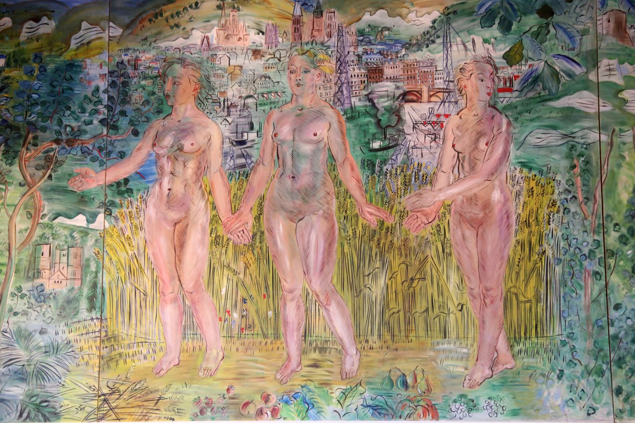 The Seine, from Paris to the Sea (detail) by Raoul Dufy