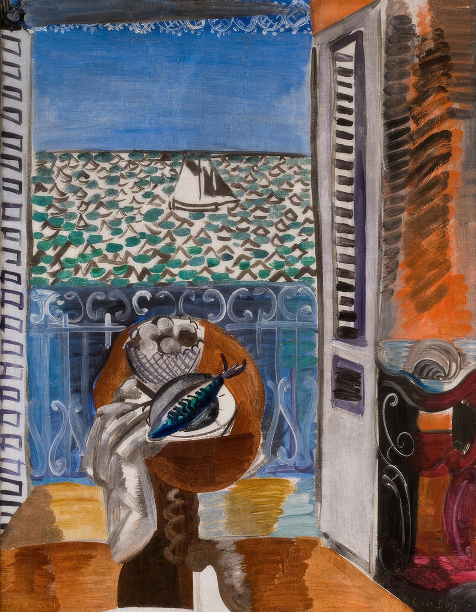 View Through A Window, Nice by Raoul Dufy: Fine art print