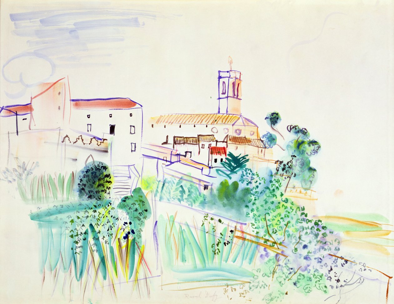 Village in Provence by Raoul Dufy