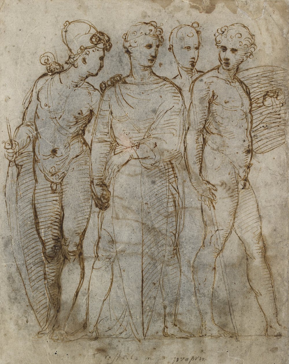 Group of Warriors (detail) by Raffaello Sanzio Raphael