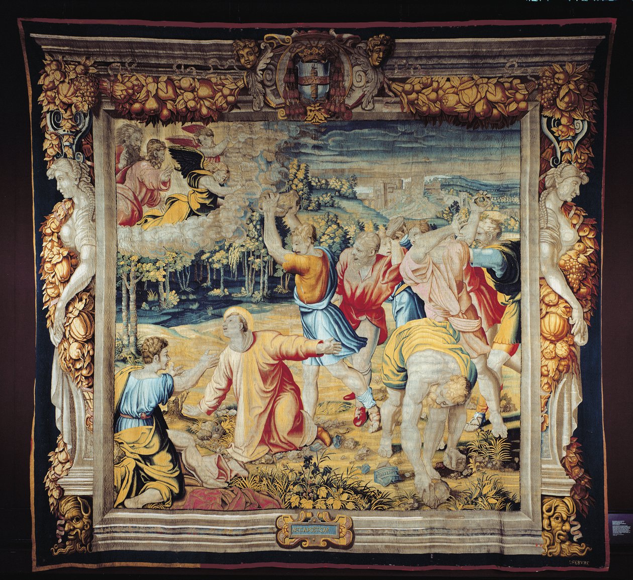 St. Stephen, Woven at the Louvre Workshop of Jean Lefevre by Raffaello Sanzio Raphael