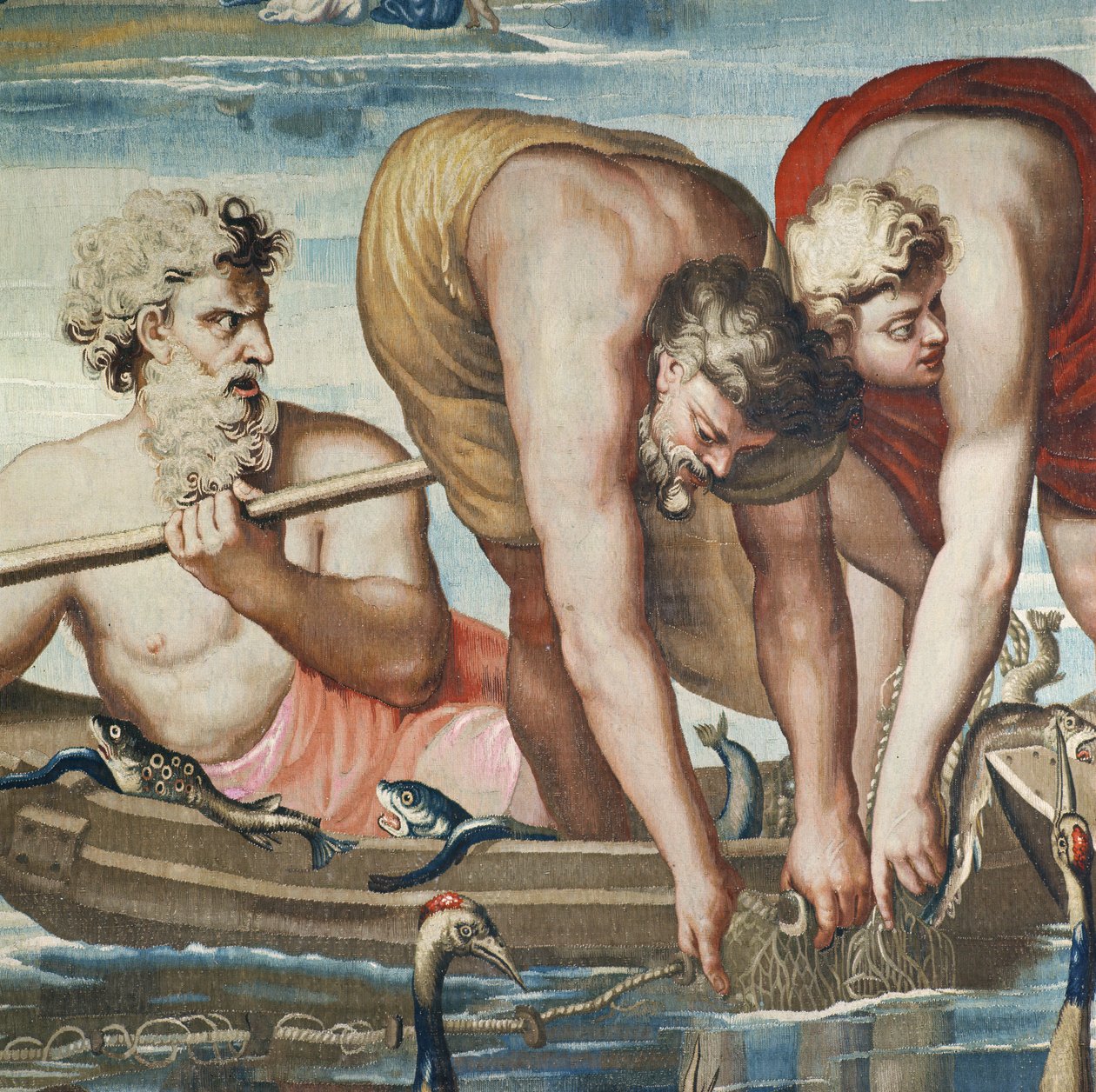 Tapestry Depicting the Acts of the Apostles, the Miraculous Catch of Fish (detail) by Raffaello Sanzio Raphael
