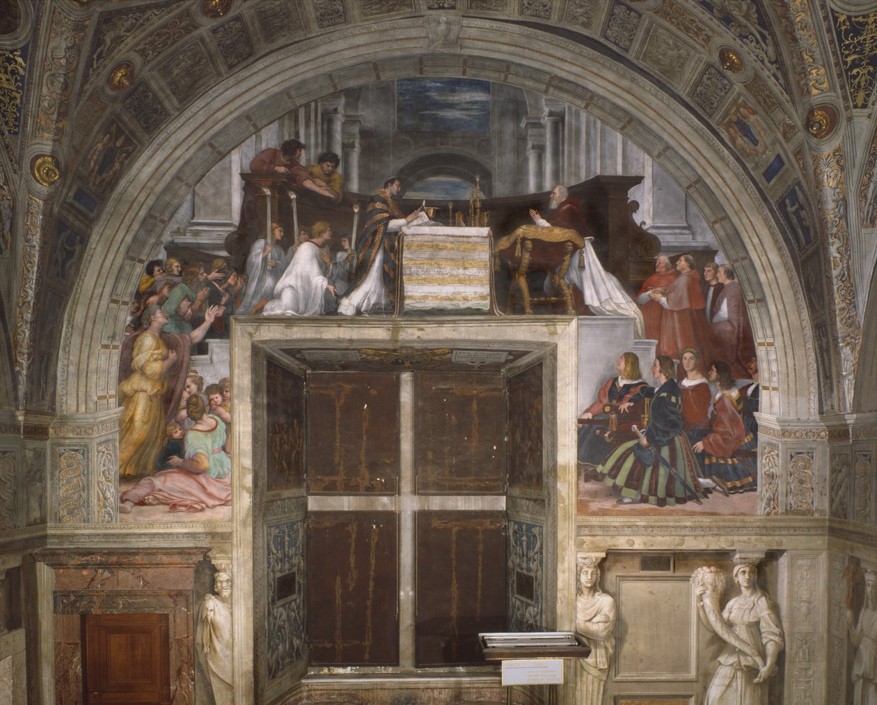 The Mass at Bolsena, Stanza di Eliodoro, 1512-14 by Raffaello Sanzio Raphael