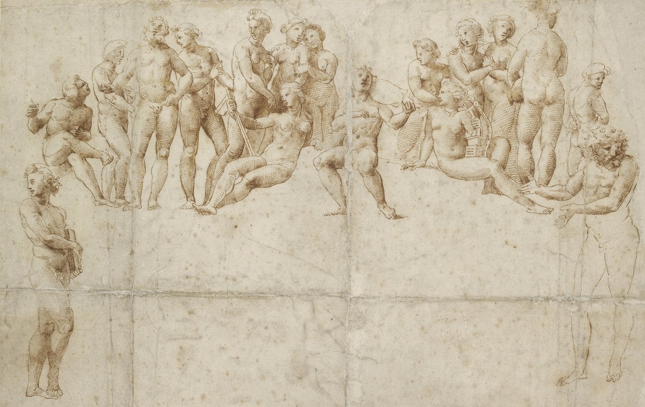 The Parnassus, copy after Raphael by Raffaello Sanzio Raphael