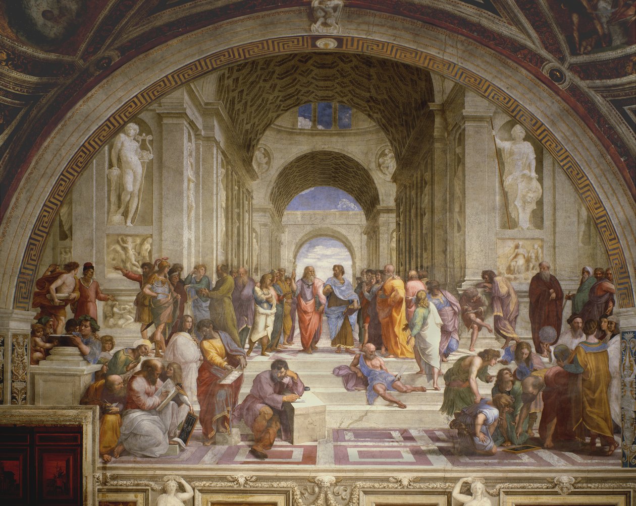 The School of Athens, from the Stanza della Segnatura by Raffaello Sanzio Raphael