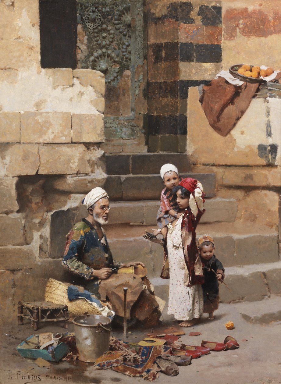 The Old Shoemaker, Cairo by Raphael von Ambros