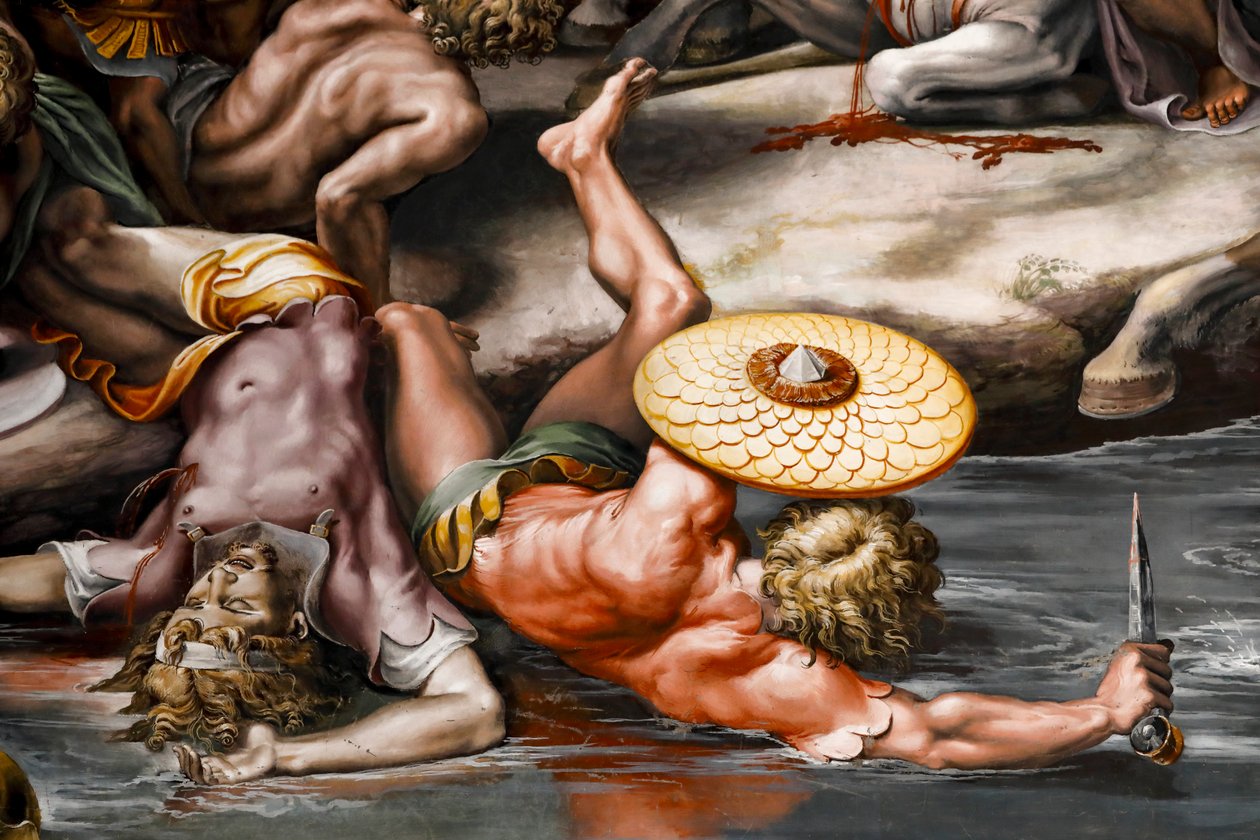Battle of Milvian Bridge (detail) by Raphael