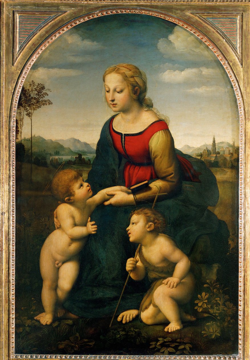 The Virgin and Child with the Little Saint John the Baptist by Raphael (1483 1520)