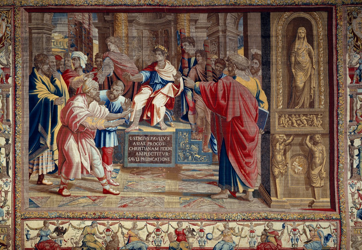Life of Apostle Peter and Paul: The Punishment of Barjesu (Elymas) Jewish Magician Who Opposed Paul and Was Temporarily Blind by after Raphael