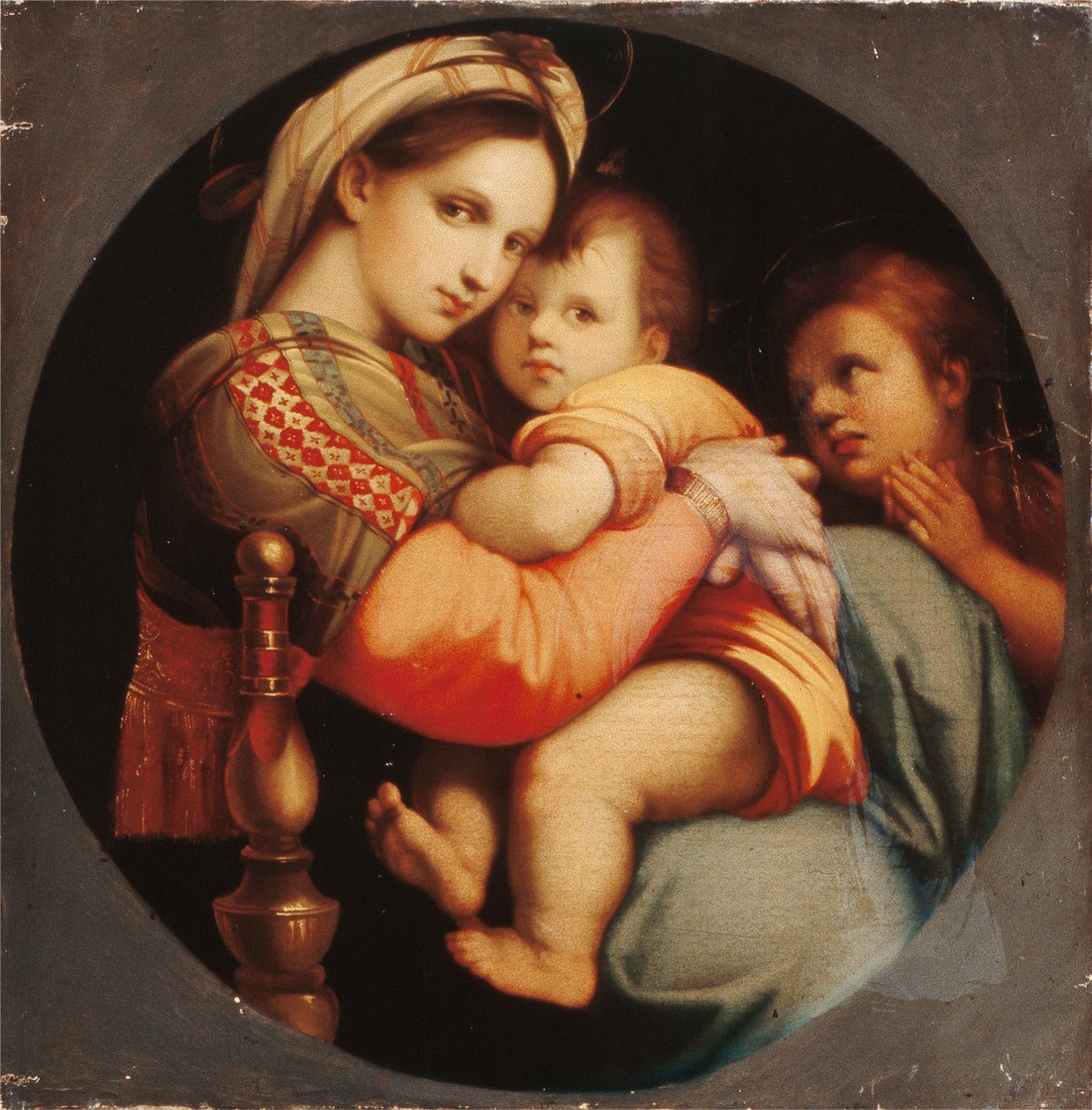 Madonna della Sedia by Raphael (1483 1520) (after)