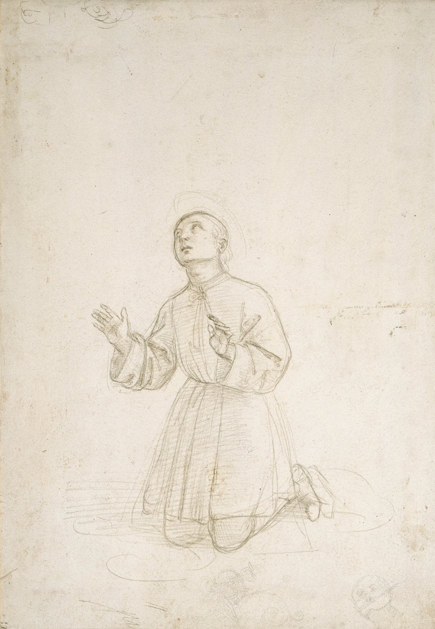 Kneeling Figure of a Youth, c.1503 by Raphael