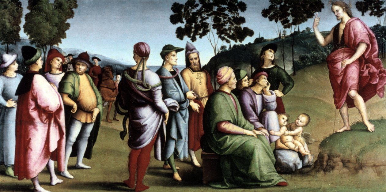 Saint John the Baptist Preaching by Raphael