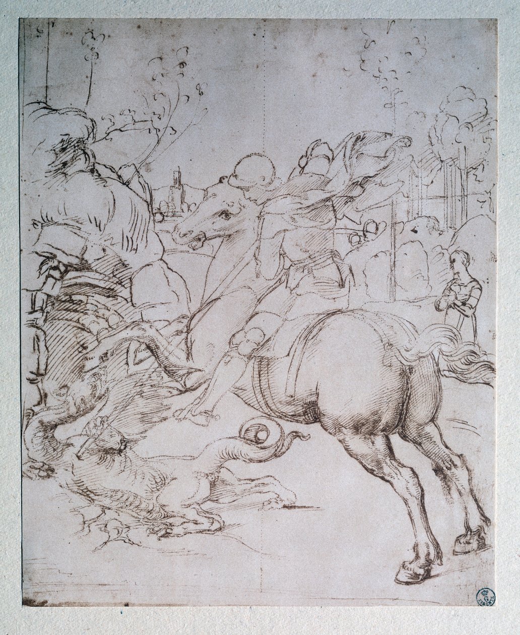 St George and the Dragon by Raphael