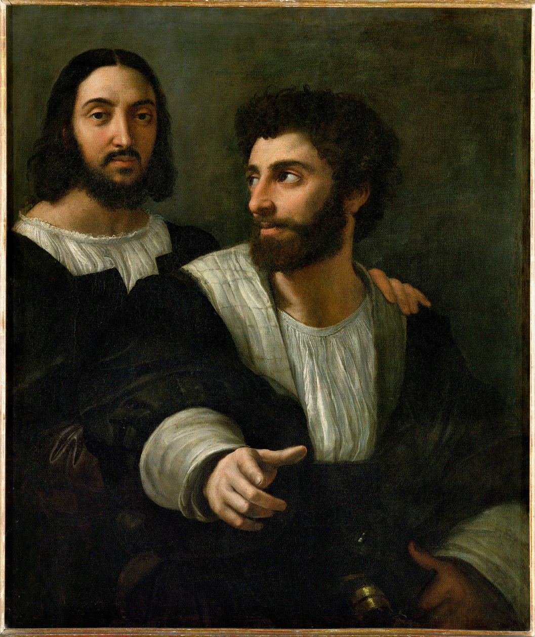 Raphael and His Fencing Master by Raphael (1483 1520)