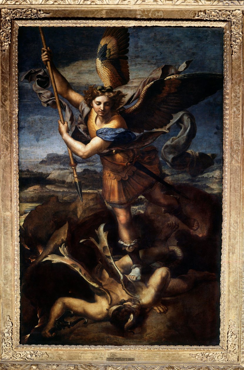 Saint Michael defeating the dragon or the great Saint Michael