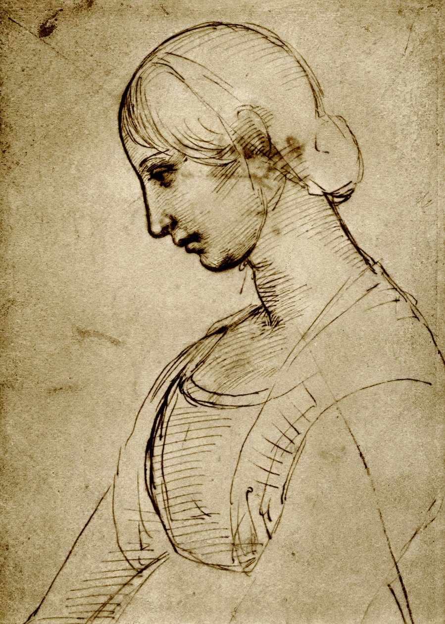 Study on a Madonna by Raffaello Sanzio Raphael