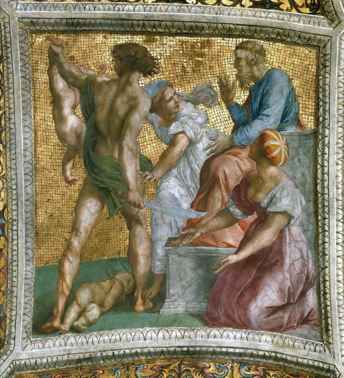 The Judgment of Solomon (Ceiling Fresco in Stanza della Segnatura) by Raphael