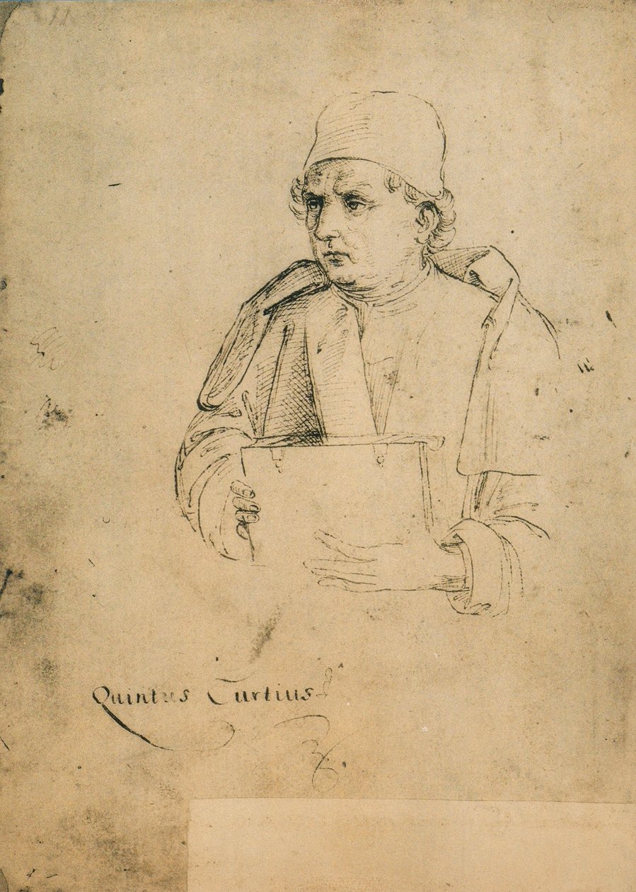 Quinto Curzio Rufo, Drawing by Raphael by Raffaello Sanzio Raphael