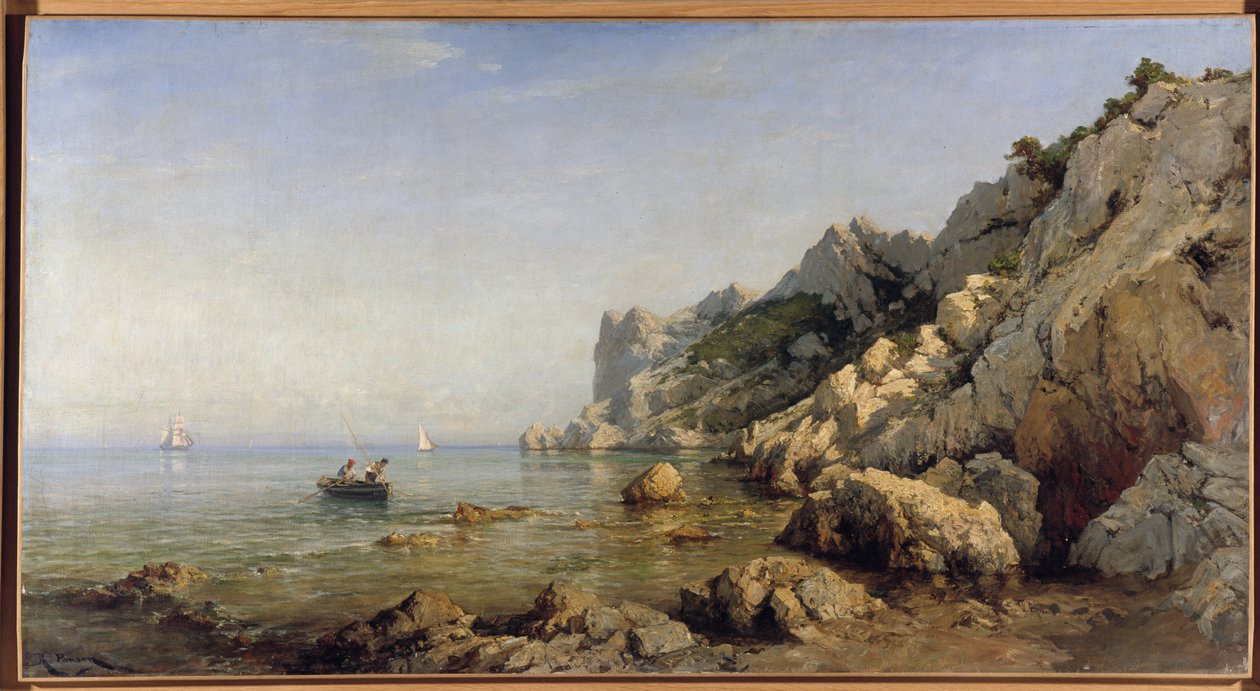 The Coast of Sormiou Calanques near Marseille by Raphael Luc Ponson