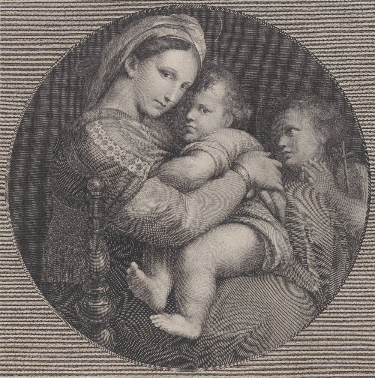 Madonna of the Chair by Raphael Morghen