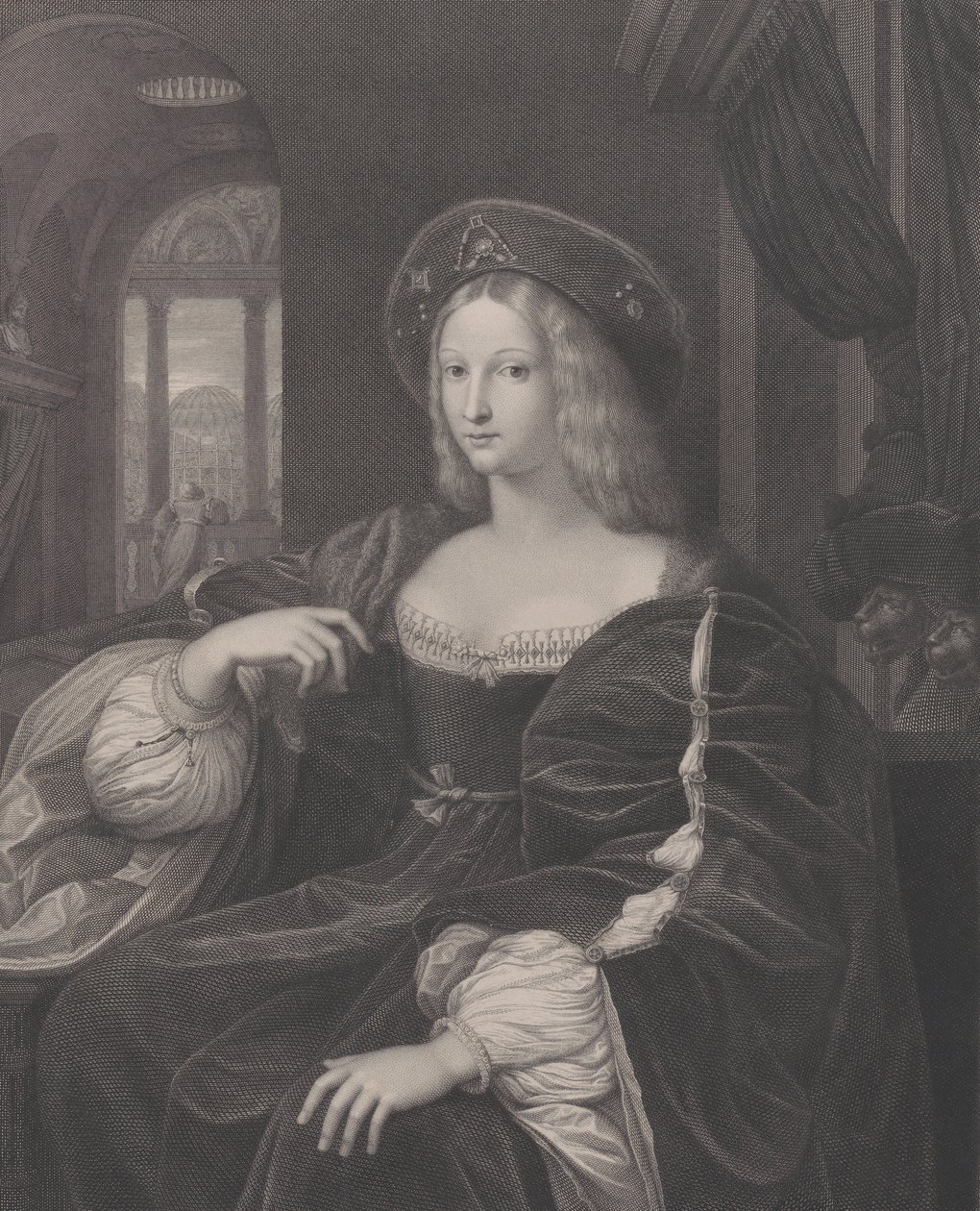 Portrait of Doña Isabel de Requesens y Enríques de Cardona-Anglesola, 1821 by Raphael Morghen