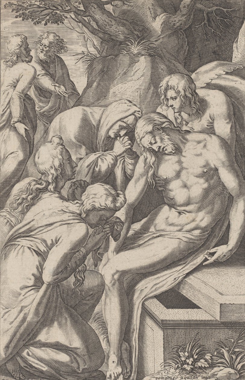 The Lamentation by Raphael Sadeler