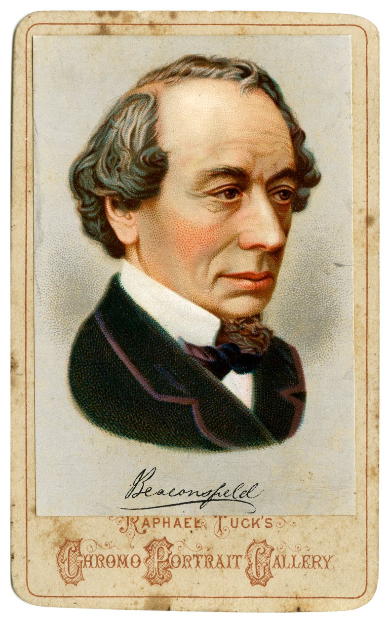 Benjamin Disraeli, 1st Earl of Beaconsfield, British Conservative politician by Raphael Tuck