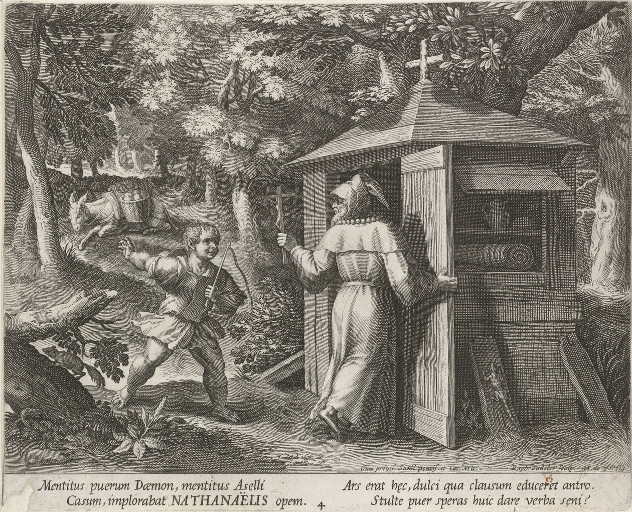 Saint Bartholomew as a Hermit by Raphaël Sadeler (I)