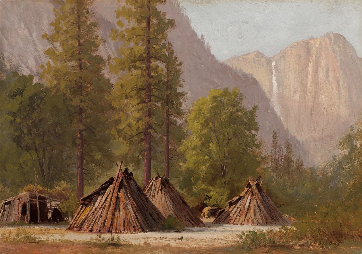 Yosemite Indian Village by Raymond Dabb Yelland