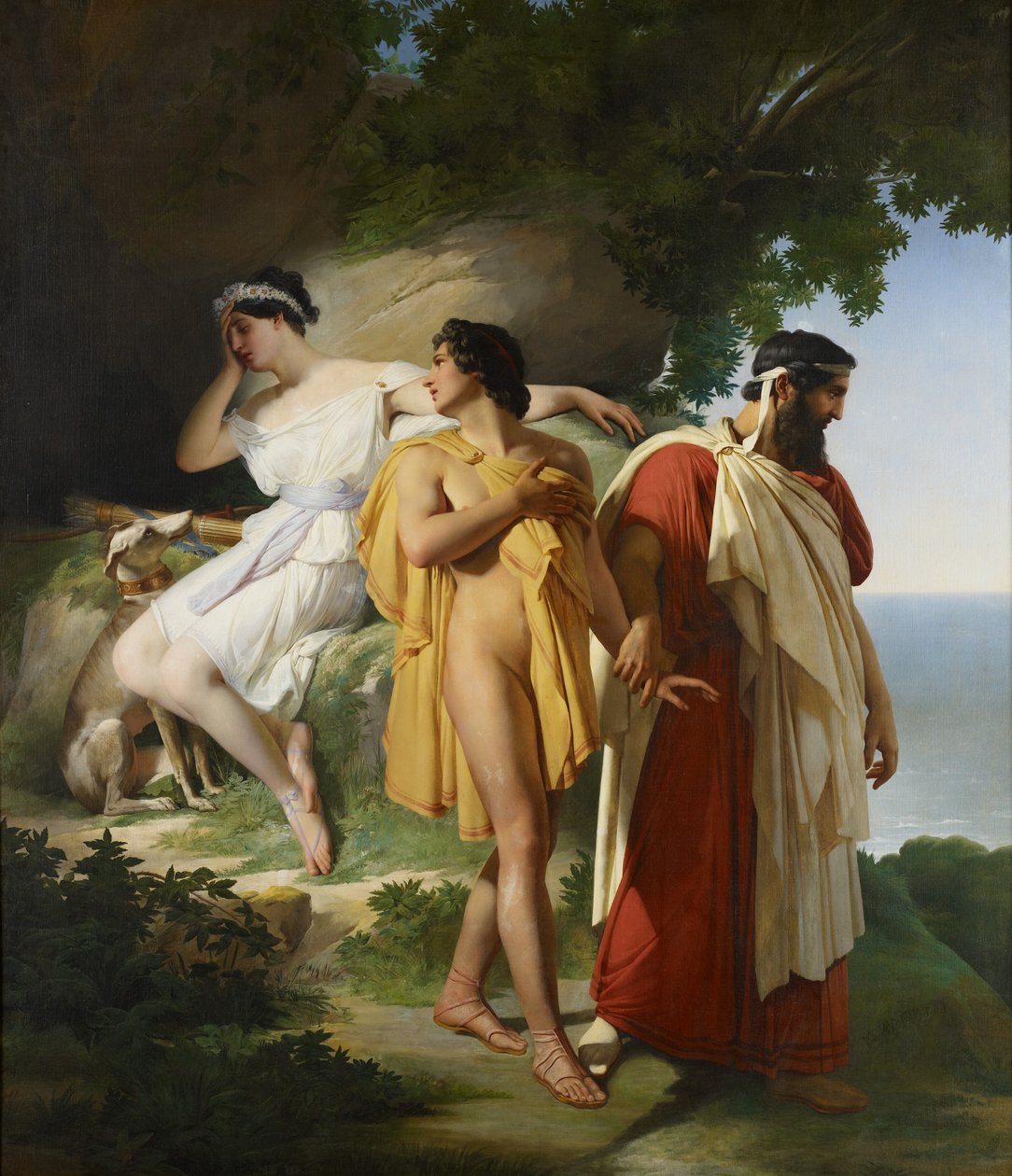 Telemachus and Eucharis, 1824 by Raymond Quinsac Monvoisin