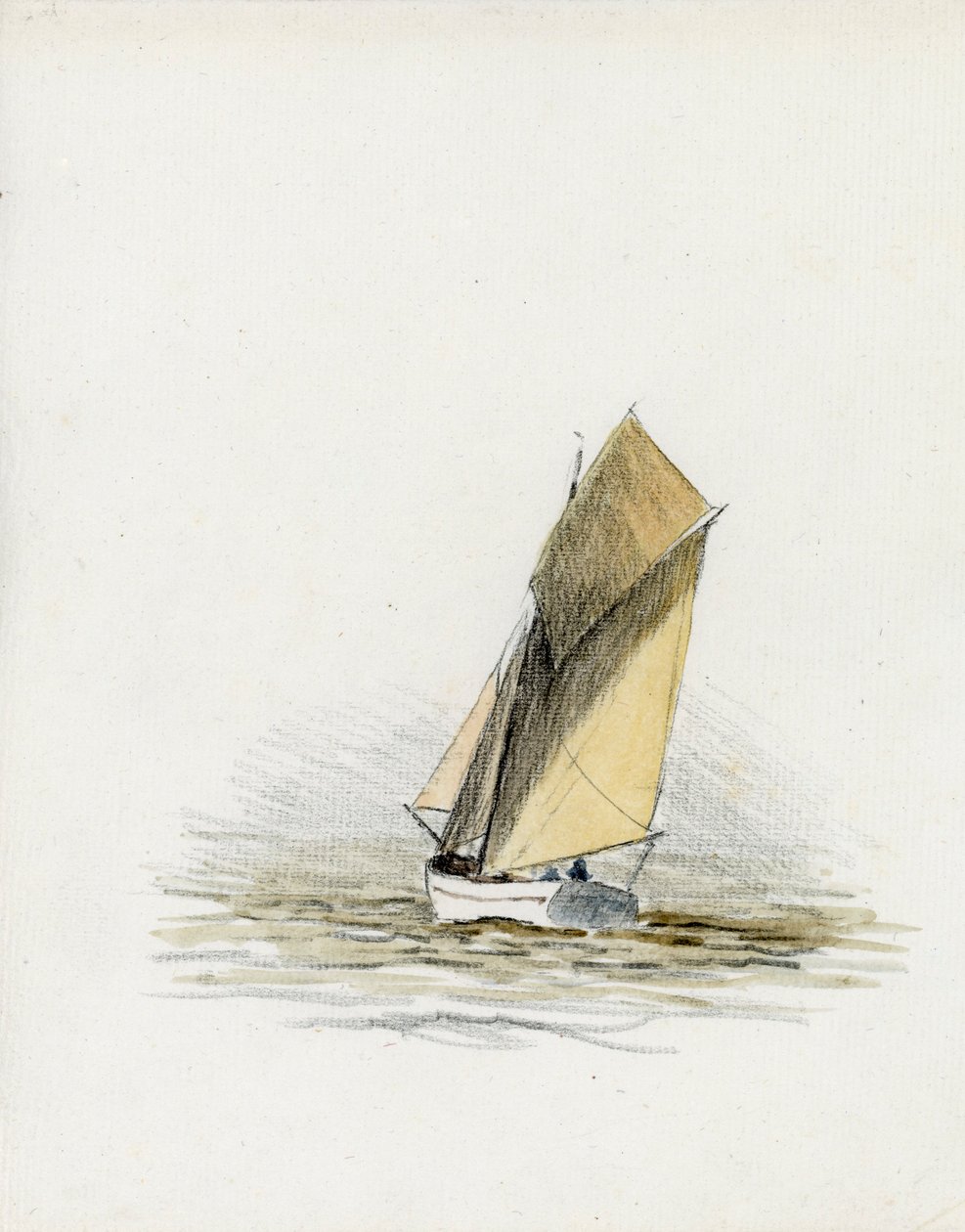 Boat (Gabare) on the Gironde Estuary by Raymond Bonnefon