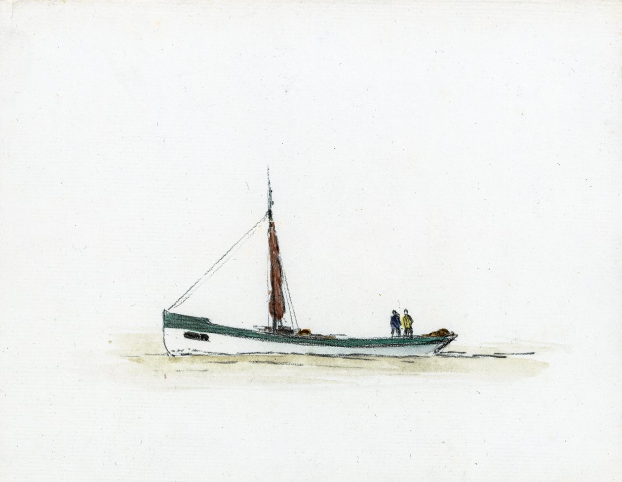 Gabare on the Gironde estuary by Raymond Bonnefon