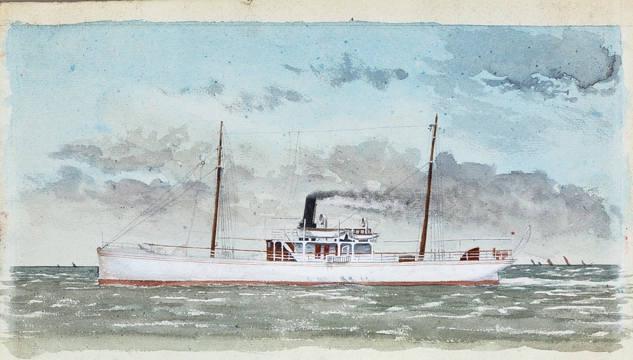 Steam Yacht by Raymond Bonnefon