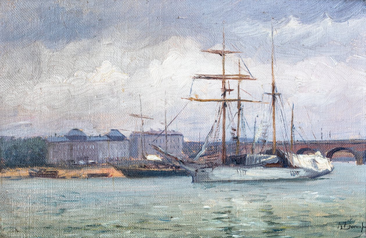 View of the Port of Bordeaux by Raymond Bonnefon