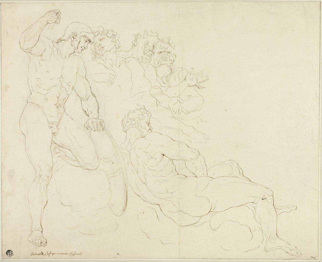 Sketches of Six Classical Figures by Raymond de Lafage