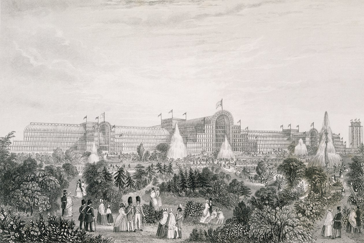 The New Crystal Palace at Sydenham, Engraved by Lacey by Read