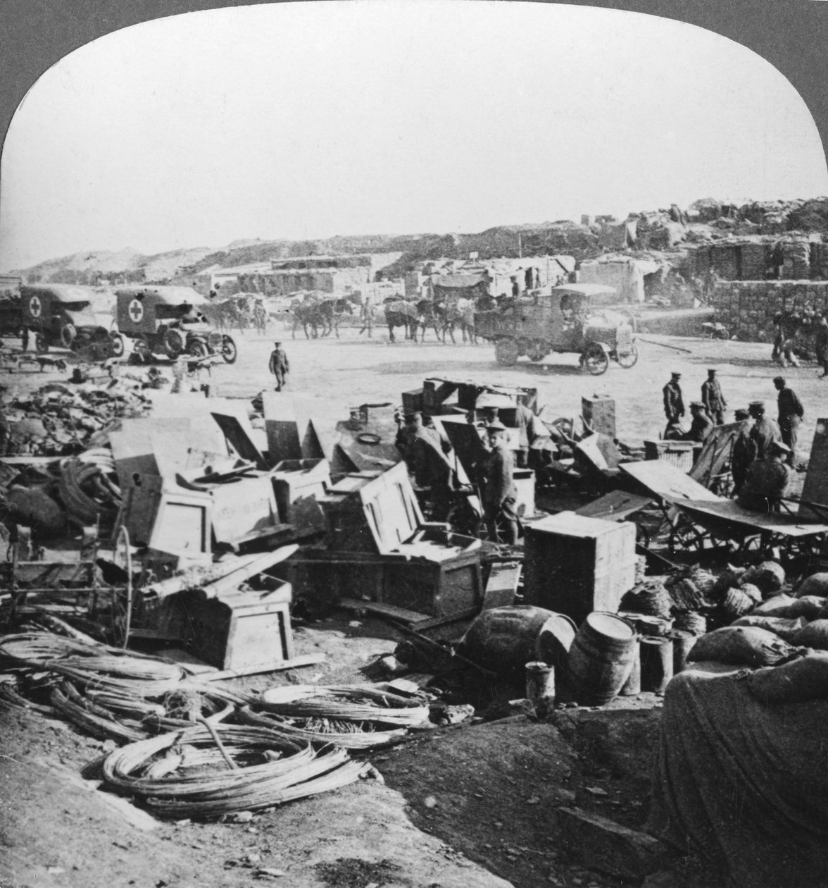 Supplies landed at Suvla Bay, Turkey, Gallipoli landings, World War I by Realistic Travels Publishers