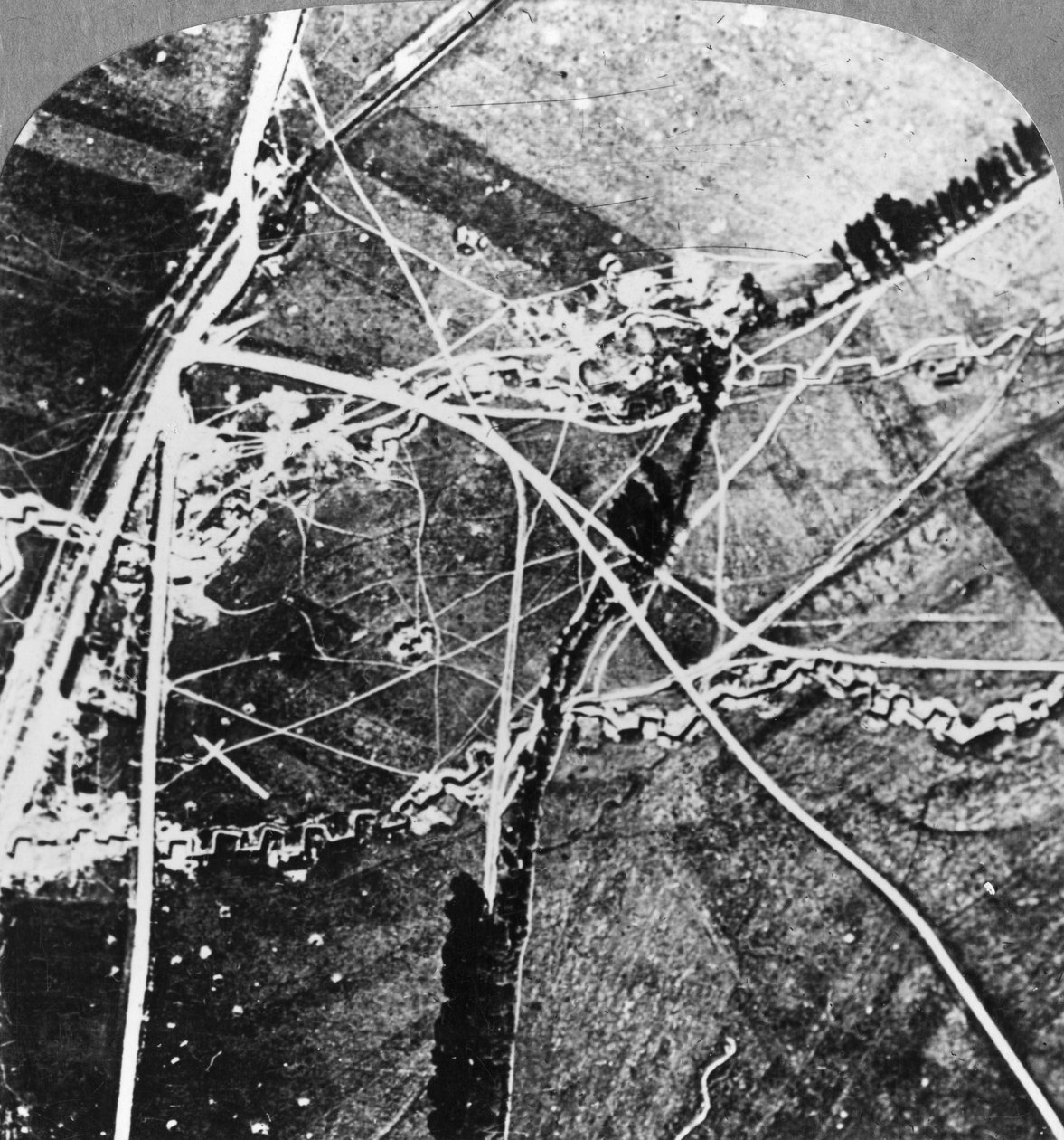 The Hindenburg Line from 8000 Feet, France, World War I by Realistic Travels Publishers