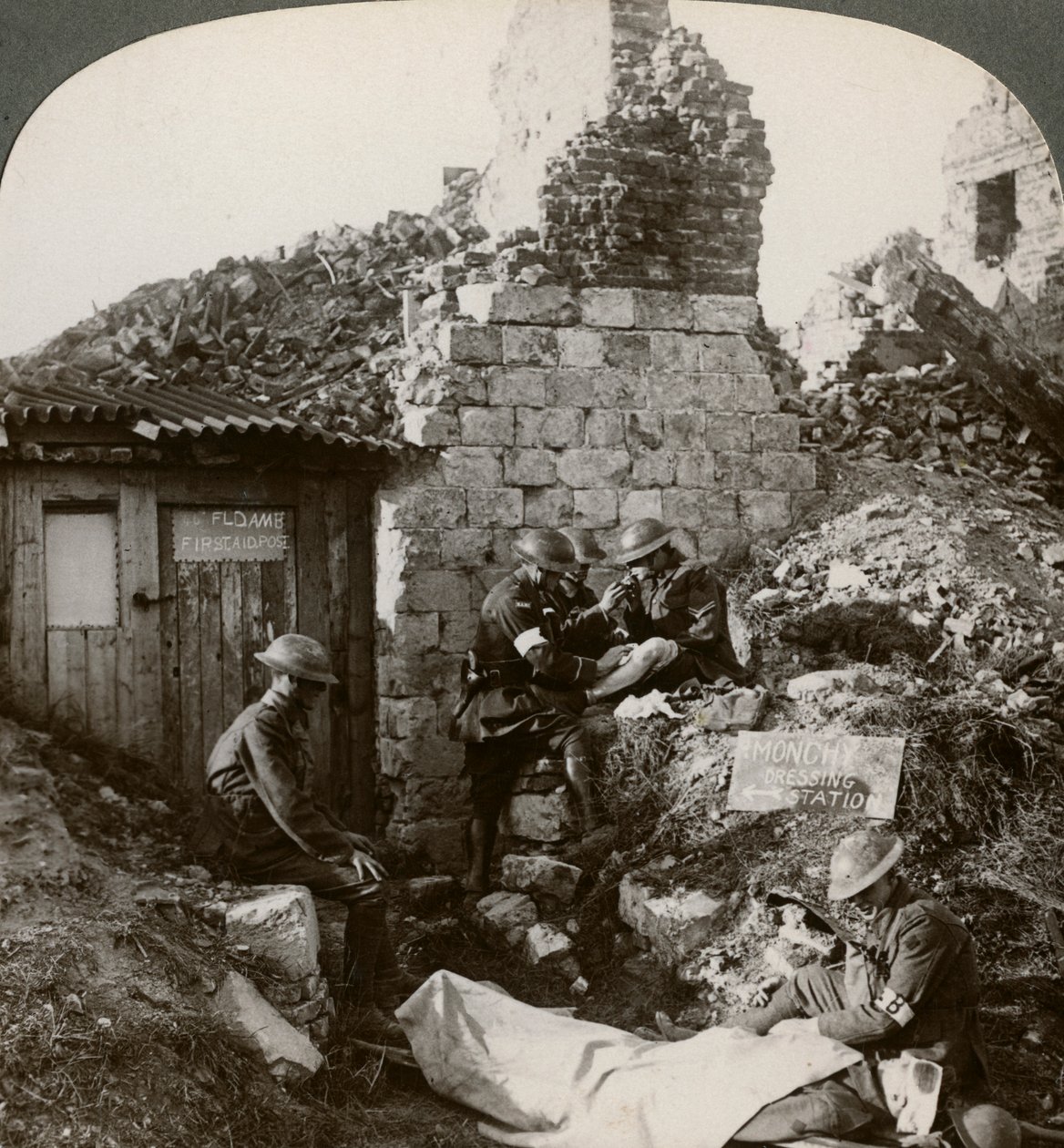 The Royal Army Medical Corps at Monchy Dressing Station, France, World War I by Realistic Travels Publishers
