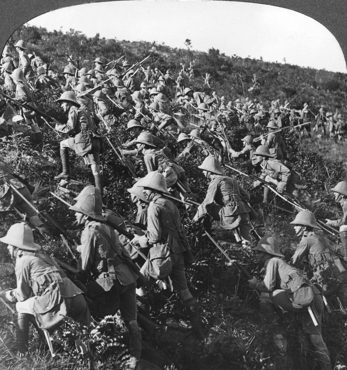 They Press On, The True Bulldog Rush of Our Troops at Gallipoli, Turkey, World War I, 1915 by Realistic Travels Publishers