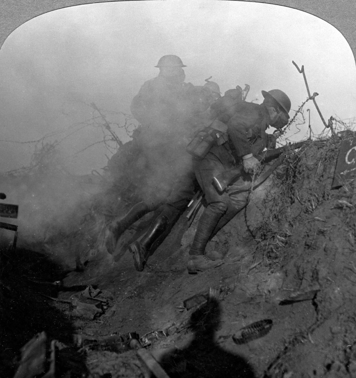 Trench warfare, Bourlon Wood, France, World War I by Realistic Travels Publishers