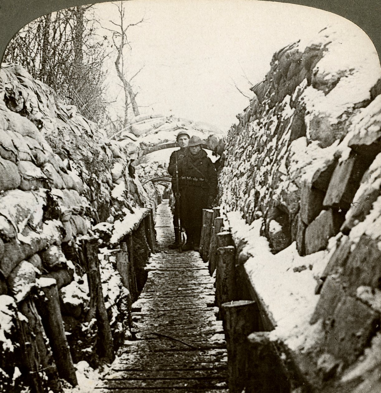 Winter in the Belgian trenches at Nieupoort, Belgium 20th century by Realistic Travels Publishers
