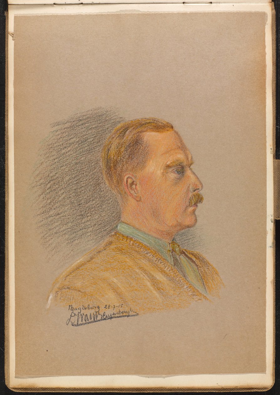 Portrait of a British officer, July 1915 by Reginald Copleston Bond