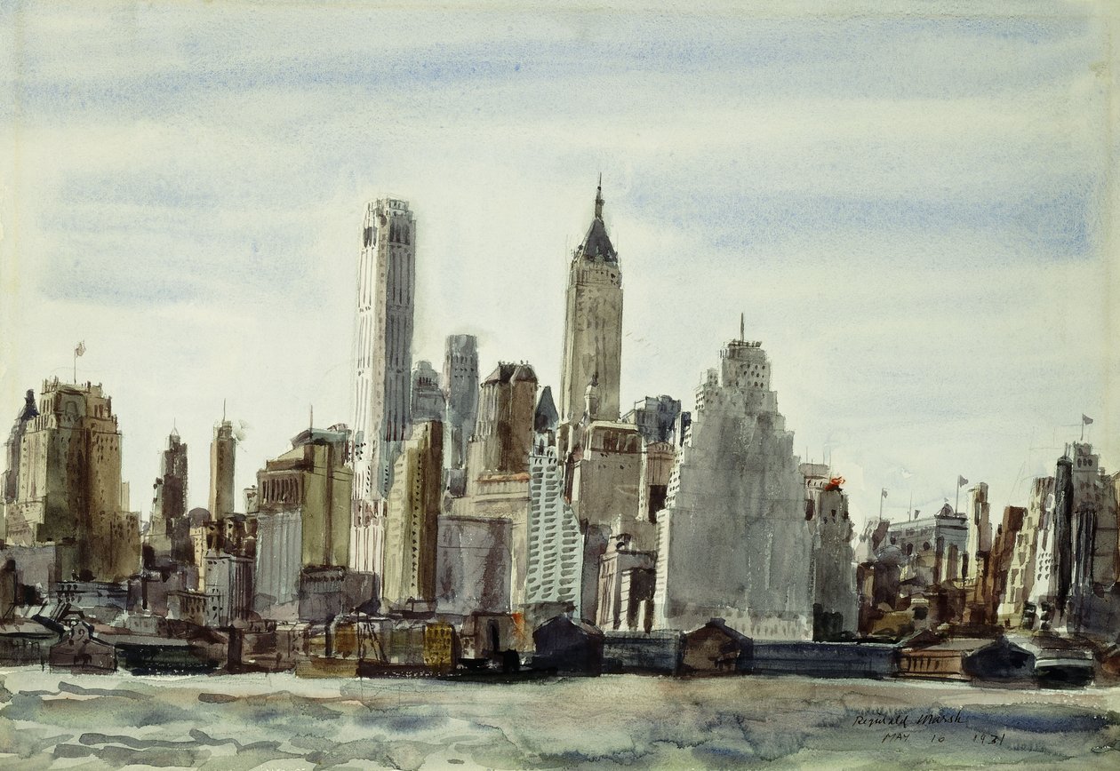 Cityscape, New York by Reginald Marsh