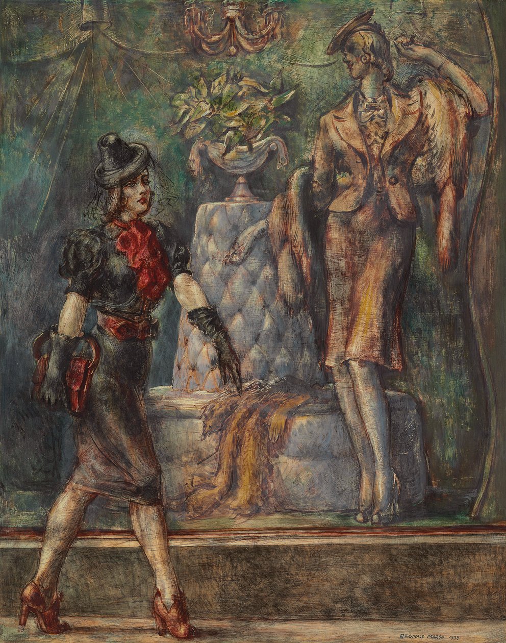 Fifth Avenue by Reginald Marsh
