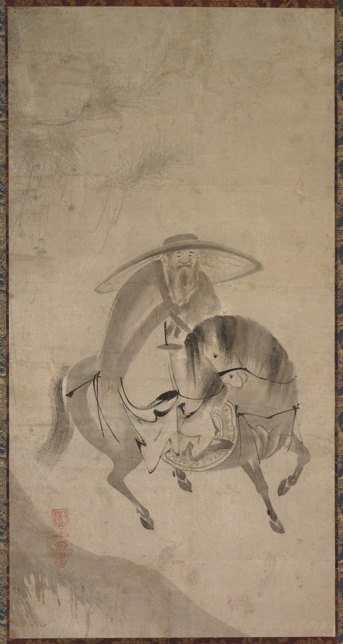 Su Dongpo Riding a Donkey by Reietsu
