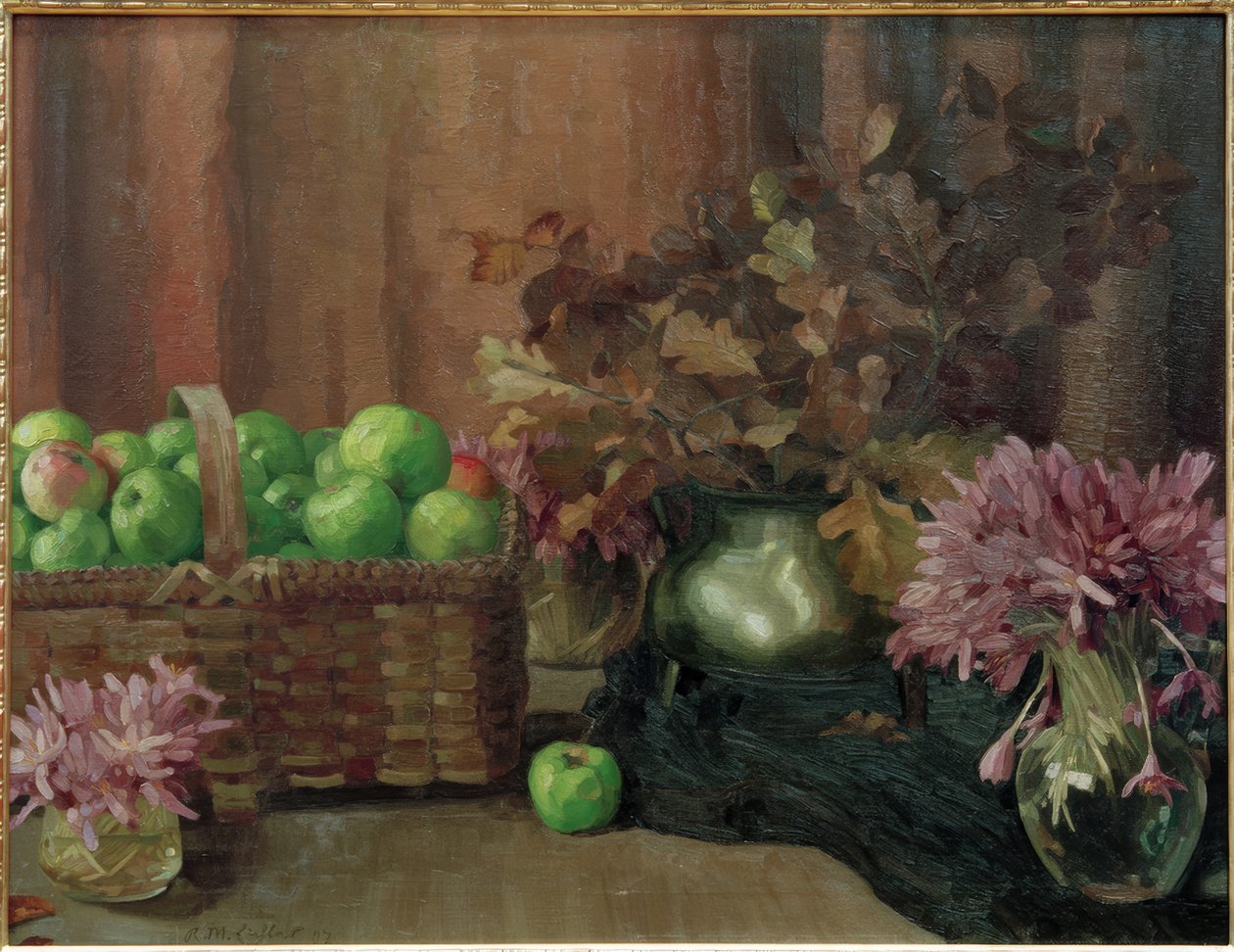Still Life with Apples by Reinhold Max Eichler