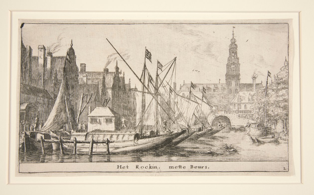 The Rokin, with the Bourse by Reinier Nooms