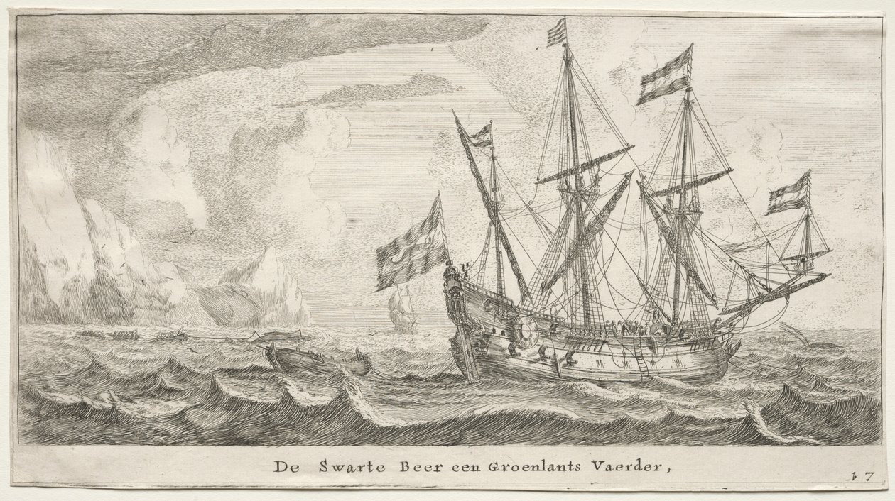 Ships of Amsterdam: The Black Bear, a Greenland Whaler by Reinier Nooms